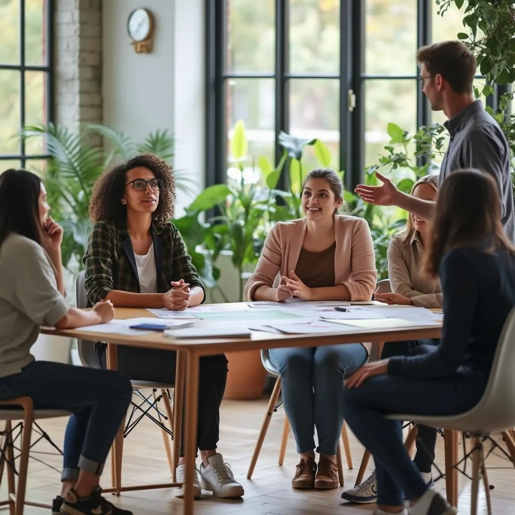 Séance de coaching en petit groupe avec une ambiance chaleureuse