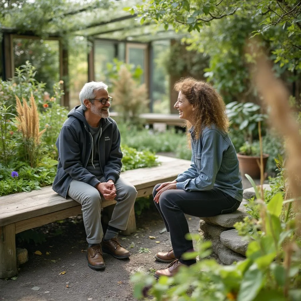 Session de coaching en plein air dans un cadre naturel